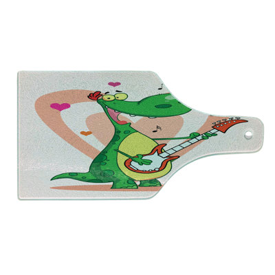 East Urban Home Glass Guitar Cutting Board