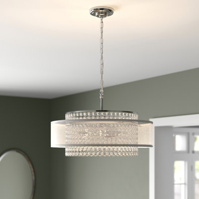Erelina 3 - Light Dimmable Drum Chandelier