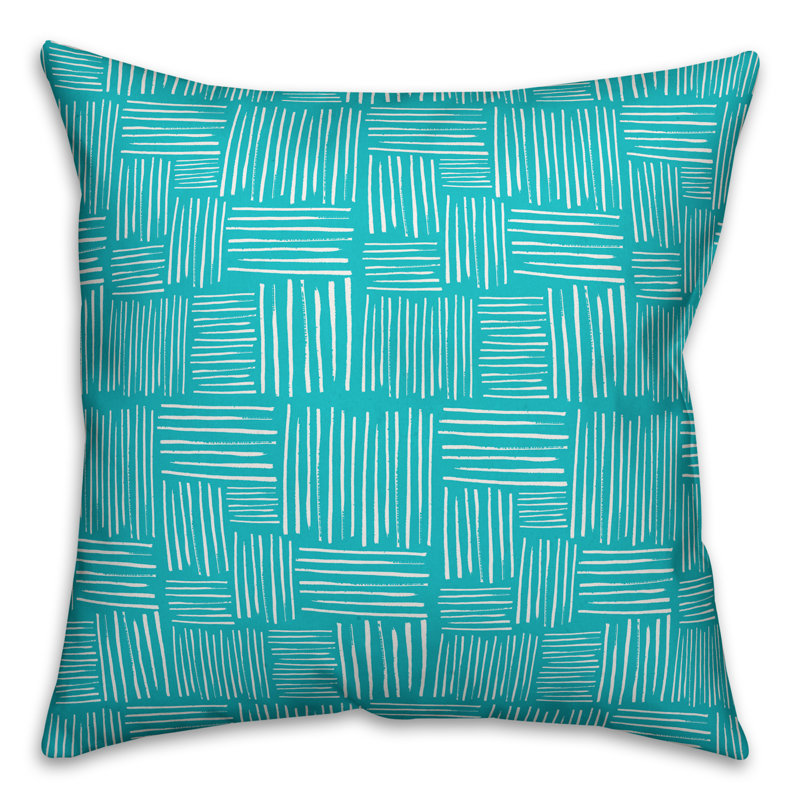  Crosshatch Outdoor Throw Pillow