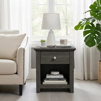 Tevrat 19.3" W 1-Drawer Manufactured Wood Rectangular Nightstand 
