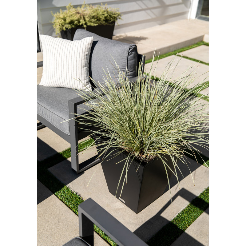 Pure Series Nobleton Planter, 22" H x 19" W x 19" D, 1, Black