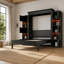 Grand lit escamotable avec lumières DEL et tablettes de rangement