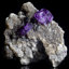 Yaogangxian Fluorite with Arsenopyrite on Mica