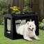 Collapsible Soft-Sided Crate with 3 Doors-34992127-34992128