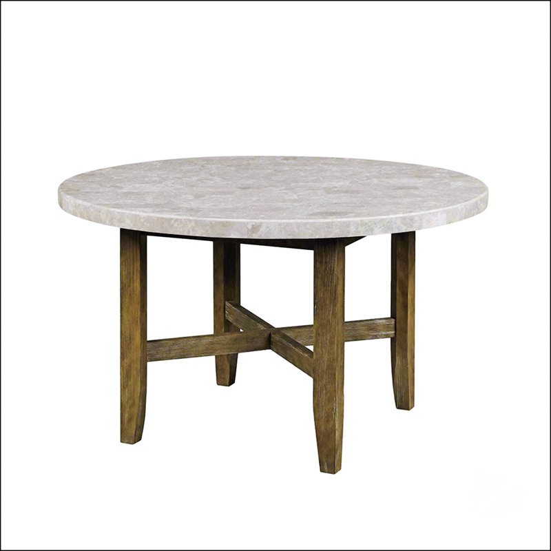 Marble Top Round Dining Table