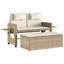 Banc de patio inclinable avec coussins Vidaxl-99049281