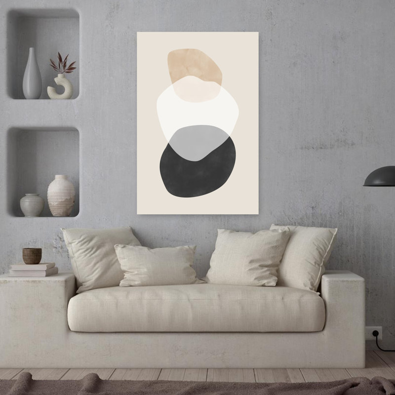 Art contemporain abstrait géométrique contemporain, H 36 po x l 24 po