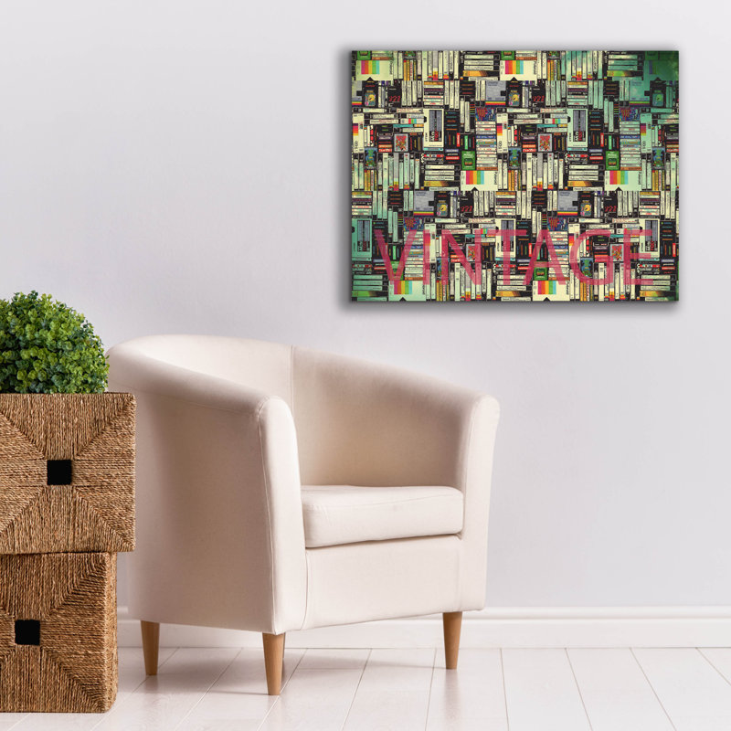 «Vintage» par Mark Ashkenazi, art mural sur toile, H 26 po x l 34 po x P 1,5 po