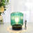 Dagbjartur 8'' Green Battery Operated Table Lamp with 6H Timer