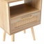 Table d'appoint avec tiroir, table de chevet moderne et pieds en bois massif Racie-1706288149