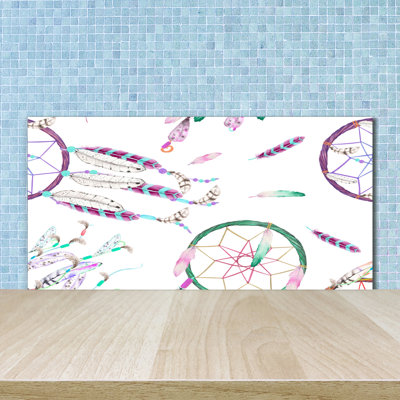 Noank 50cm W x 100cm L Glass Peel and Stick Panel