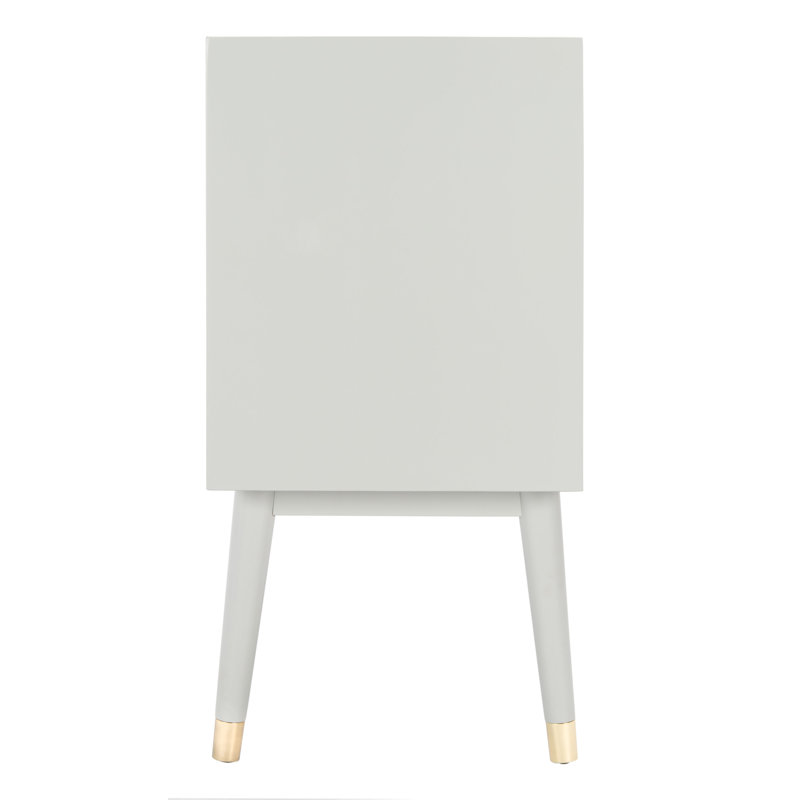 Samuel 56'' W 6 - Drawer Dresser, Gray/Brass