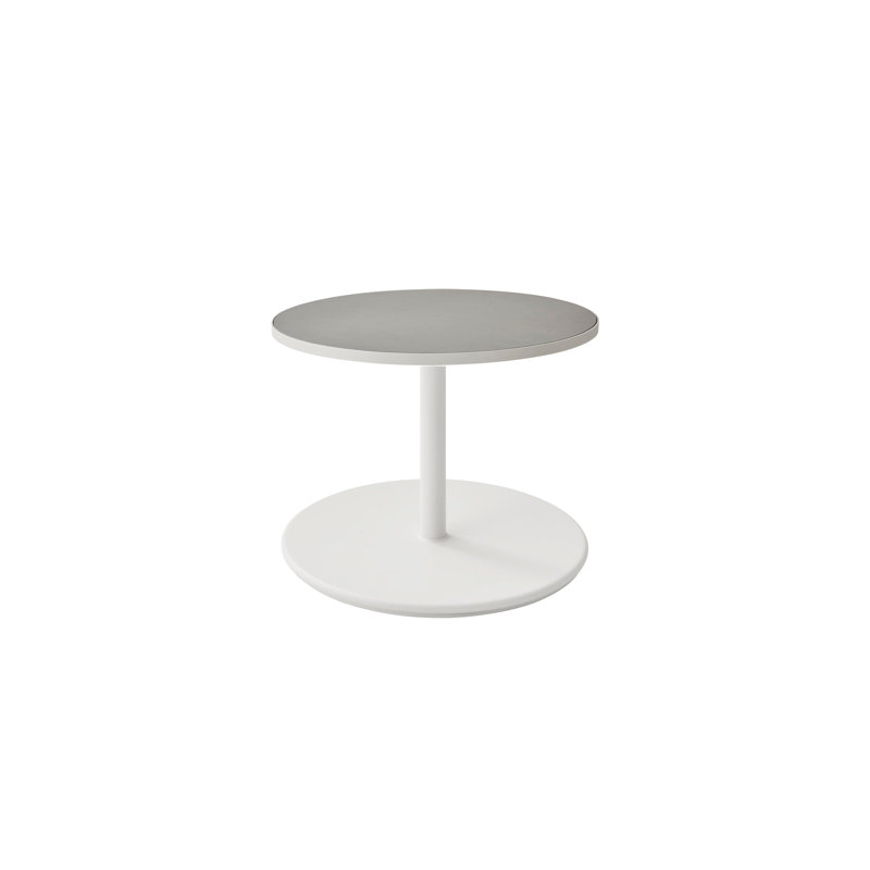 Outdoor Round, Lava Gray/Ceramic Light Gray, 23.7" W  x 23.7" L x 18" H