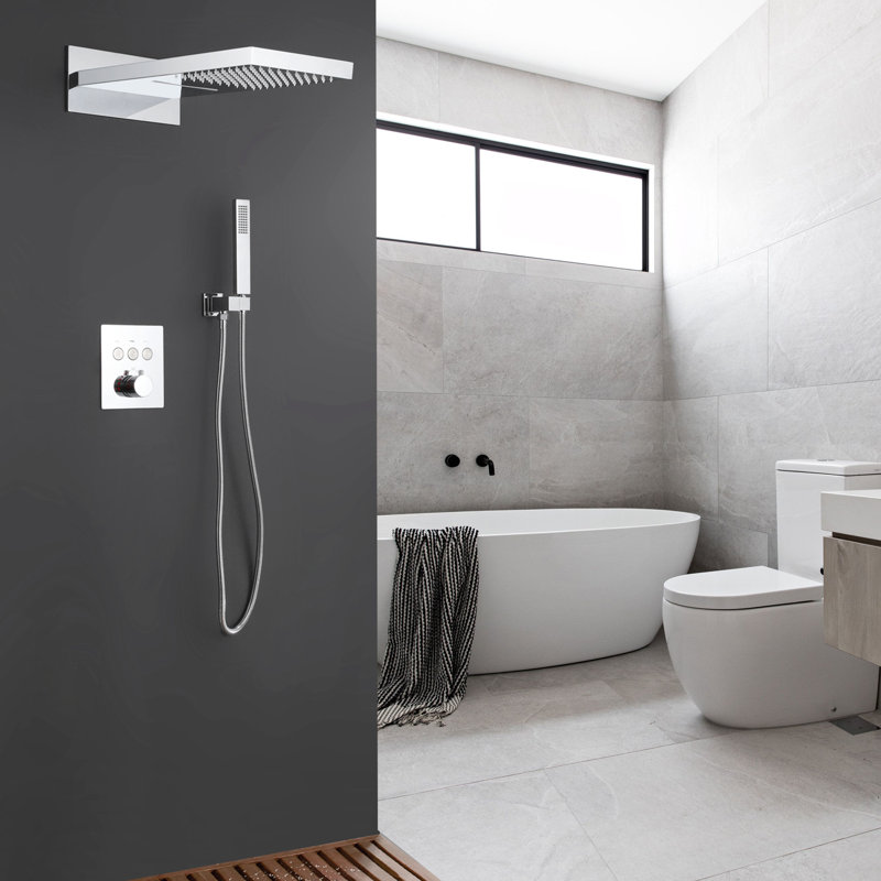 Système de douche complet avec valve brute