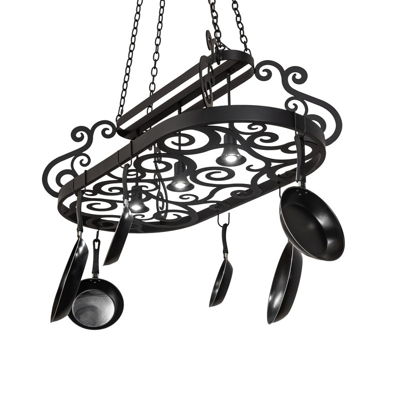 48" Long Neo 3 Light Pot Rack