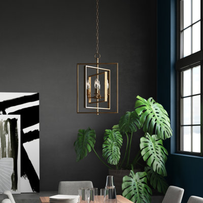 Hessle 4 - Light Square/Rectangle Pendant
