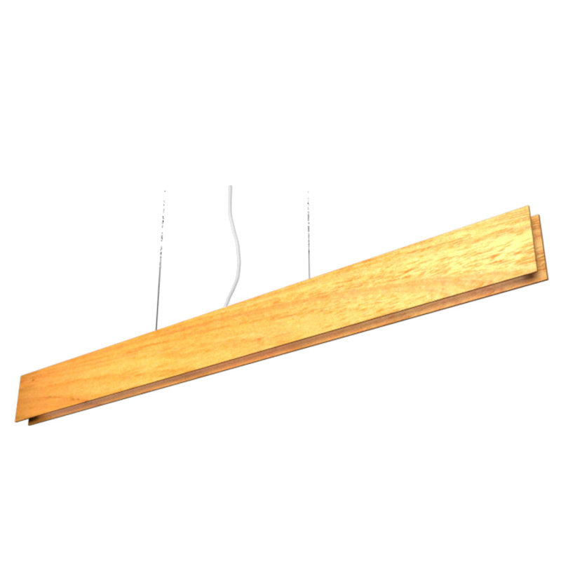 Blonde Freijo LED Linear Island Pendant Light