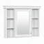 Armoire de salle de bain murale moderne avec plusieurs options de rangement et porte miroir élégante