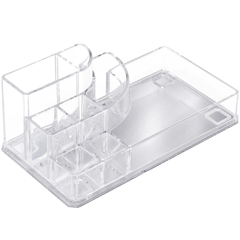  8-Slot Clear Acrylic Mini Makeup Organizer