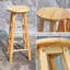 Counter Stool with Solid Wood Frame