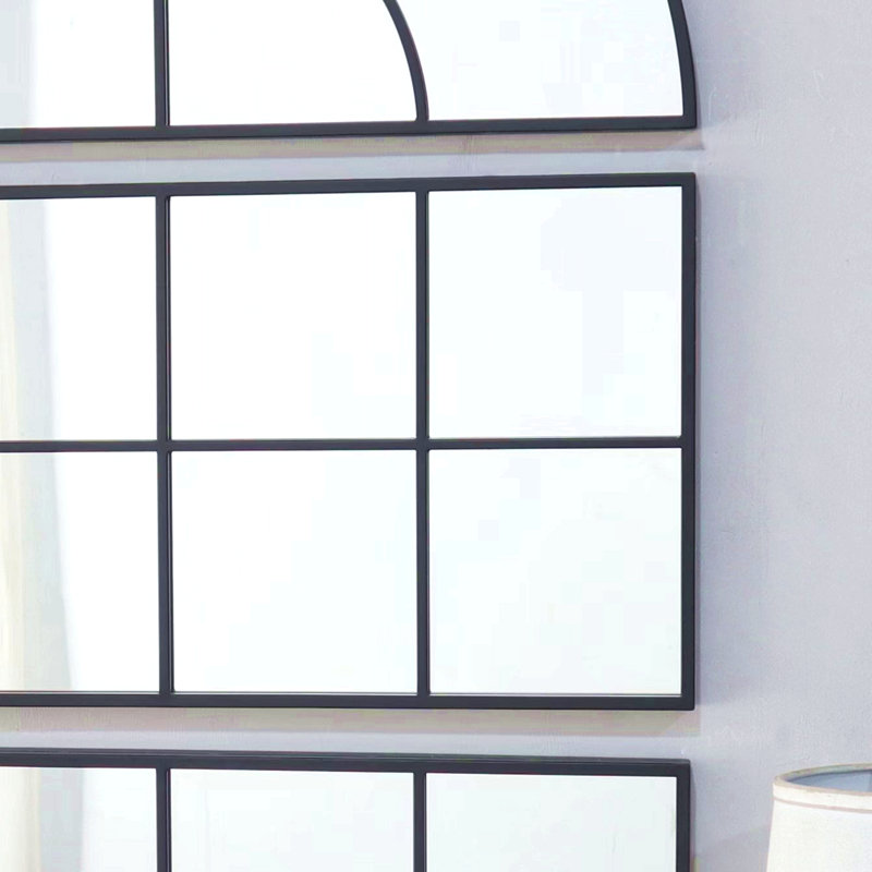 30" x 45" Large Arched Wall Mirror with Three Separate Sections