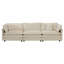 Ensemble de canapé modulaire 2 pièces, ensemble de canapés modulaires de salon, canapé à assise profonde pour salon, 1 + 3 places en chenille