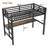 Metal Twin Loft Bed with Power Outlet & LED Light – Space-Saving, Noise-Reduced, Durable Bed, Black