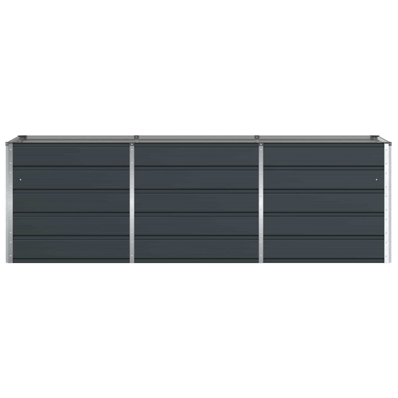 Planter Steel, 75cm H x 240cm W x 80cm D, Ivory