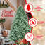 Arbre de Noël bleu 7 pi avec 2518 pointes PE + PVC - Arbre unique avec branches articulées-623763985