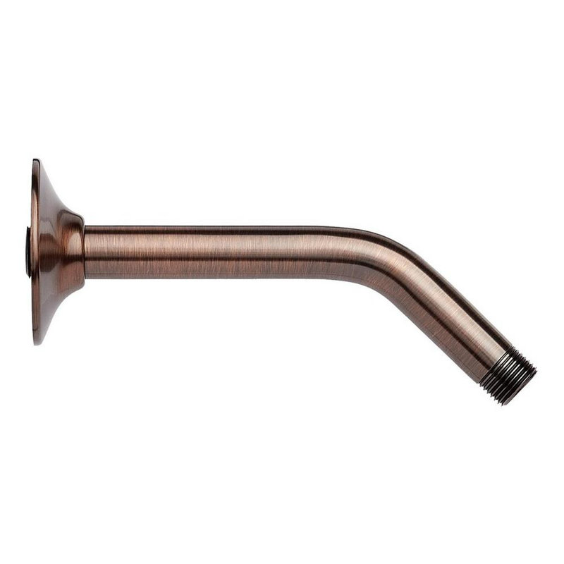 Oil Rubbed Bronze Wall Mounted Shower Arm with Flange