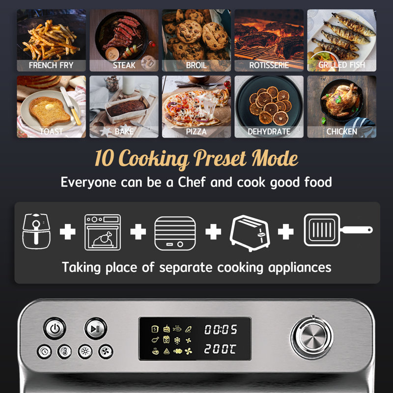 HYSapientia 24L Air Fryer Oven with Rotisserie