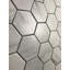 Carreau de mosaïque hexagonal en porcelaine Calacatta 3 "x 3" Monet