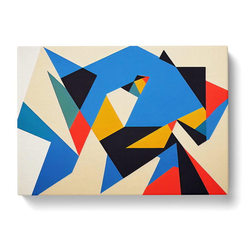 Retro Suprematism Art Vol.1 Abstract - Wrapped Canvas, 40cm H x 60cm W x 3cm D