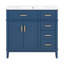 Meuble-lavabo moderne 36 "avec lavabo en céramique-1961330629