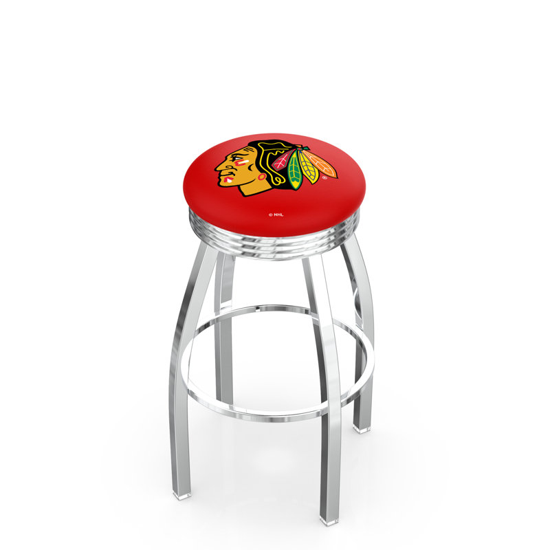 Tabouret de bar NHL, Blackhawks de Chicago - rouge, Tabouret de comptoir (siège d'une hauteur de 25 p