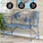 Zev Blue Fish Cast Iron Garden Bench