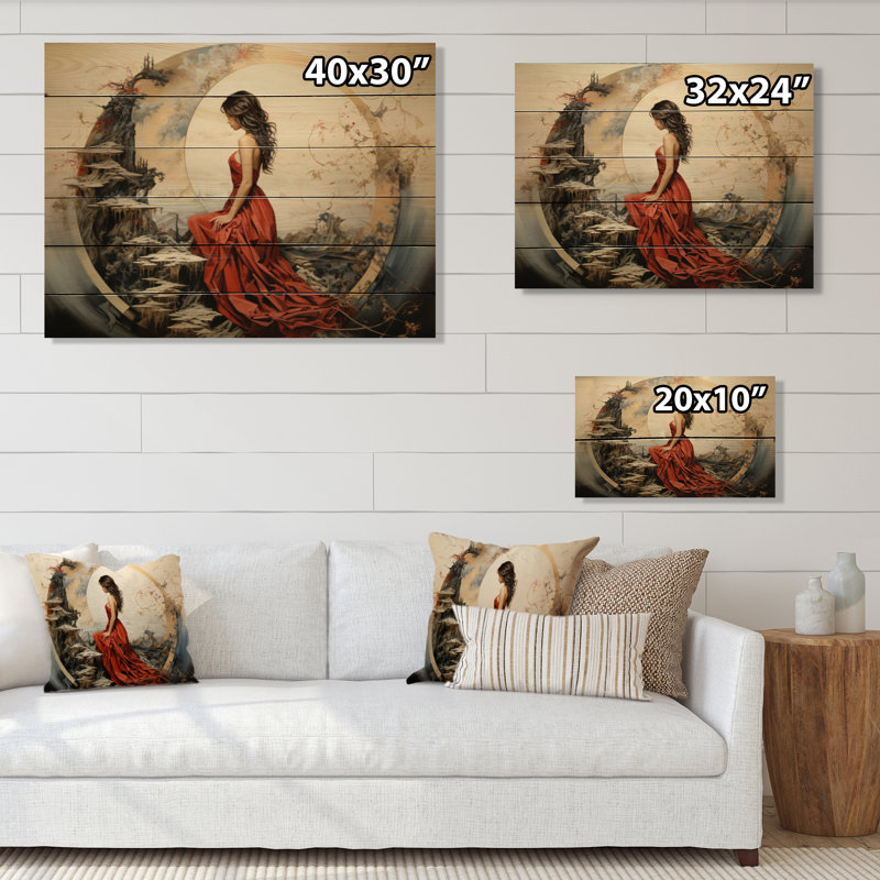 Asian Harmonious Balance II sur impression sur bois, H 24 po x l 32 po x P 0,78 po