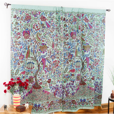 Oreilly 100% Cotton Room Darkening Curtain Single Panel