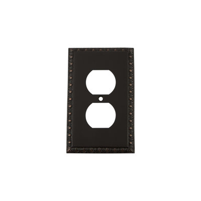 Egg and Dart 1-Gang Duplex Outlet Wall Plate