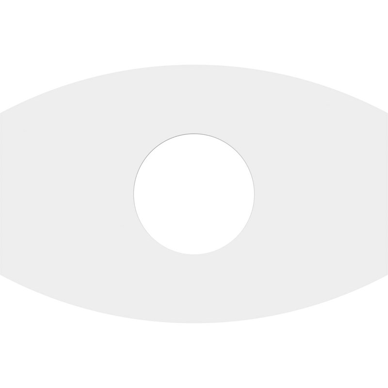Médaillon de plafond contemporain en PVC de qualité architecturale Kailey, H 1 po x l 16 po x P 10,625 po