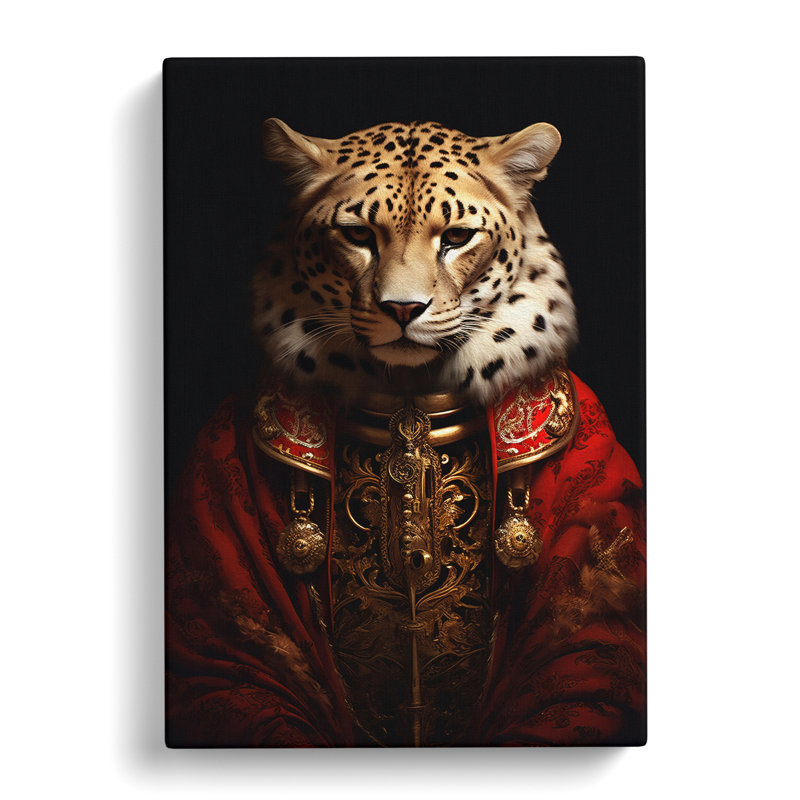 Cheetah Baroque - No Frame Print, 50cm H x 35cm W x 3cm D
