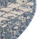 Bonnetta Geometric Machine Woven Polypropylene Indoor / Outdoor Area Rug in Blue/Ivory