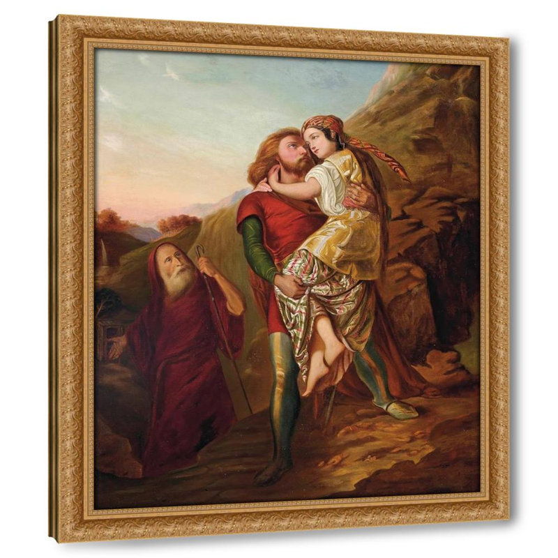 Moïse et Zippora, H 32 po x l 22 po