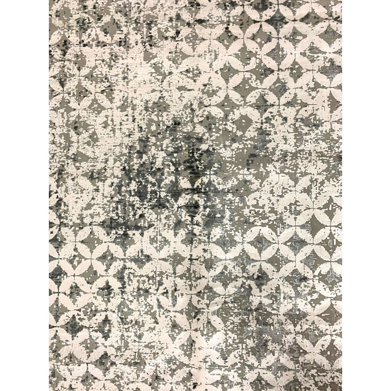 Tapis turc blanc et multicolore 7 x 7 7 po