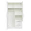 High Wardrobe And Kitchen Cabinet With 2 Doors, 2 Drawers And 5 Storage Spaces