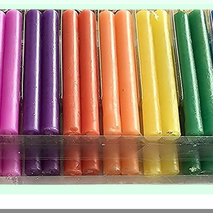 Deep Colored Unscented Candle Set in Gift Box