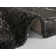 Mayrin Design High Pile Shaggy Black/White Rug