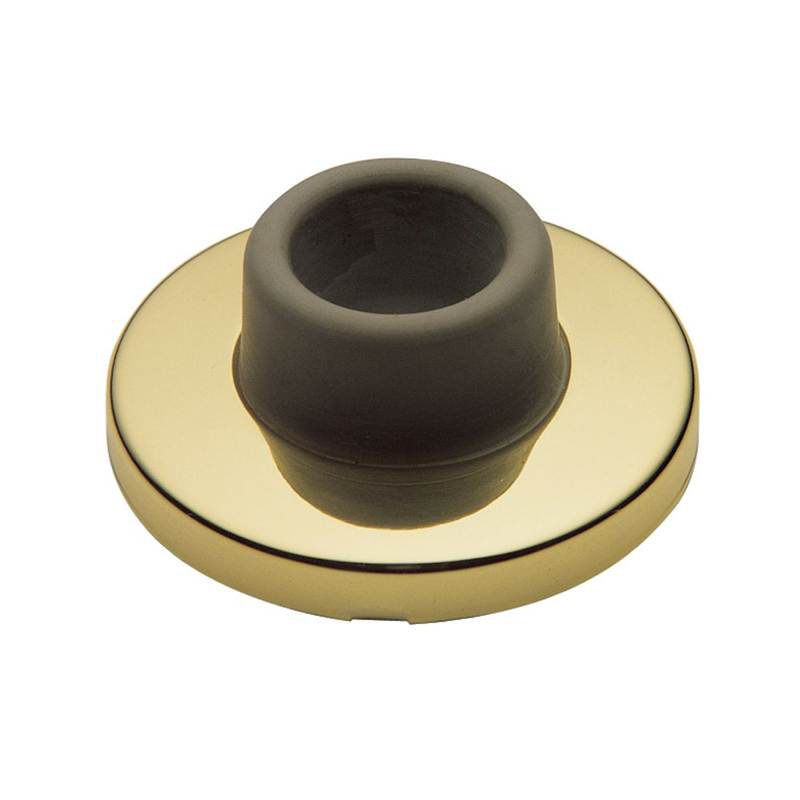 2.375" Concave Wall/Handle Bumper, Lifetime Brass