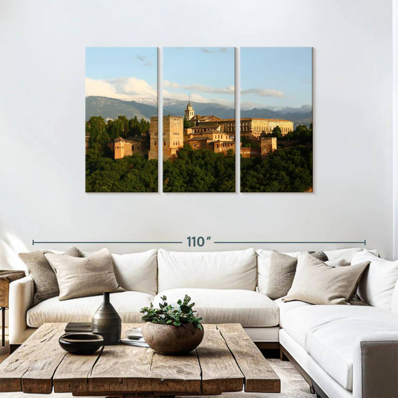 Palais de l'Alhambra en Espagne, H 48 po x l 74 po