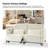 Teekam 73.25"W Power Reclining Zero Gravity Sofa with Adjustable Headrest And Footrest-1436055817